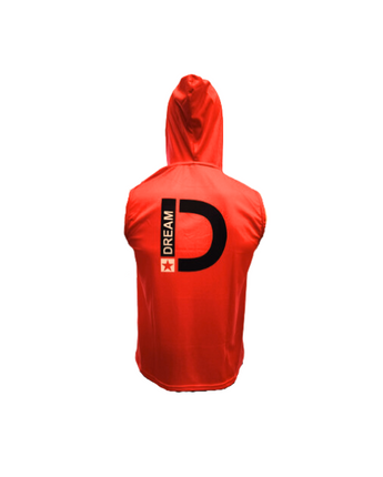 ELITE PERFORMANCE SLEEVELESS HOODIE - RED